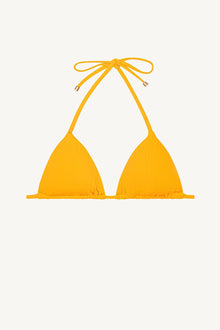Gia Triangle Top | Sunflower Pucker Rib