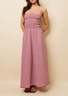 Womens | Delta Midi Dress | Apple Red Gingham