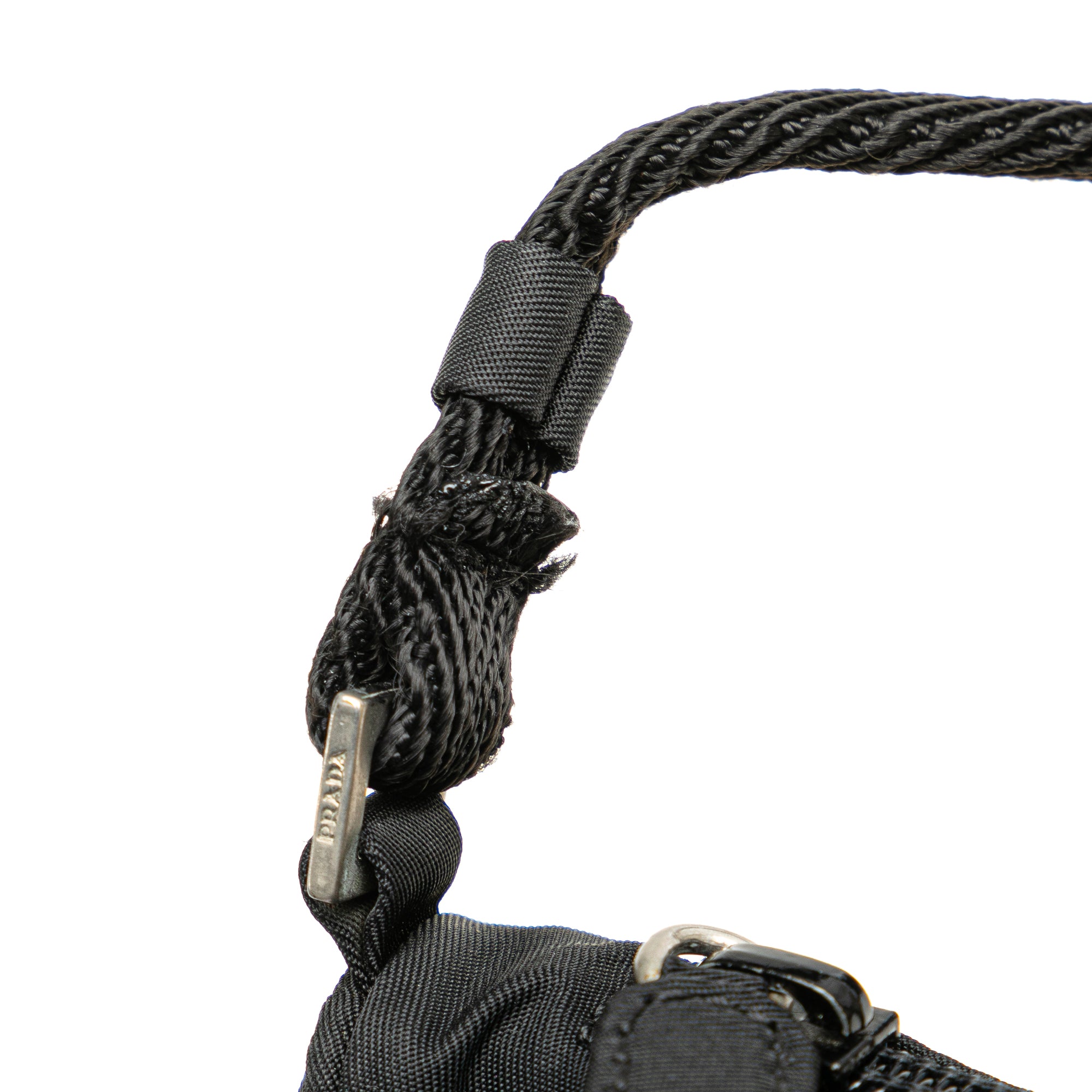 Prada | Pre-Owned Tessuto Shoulder Bag | Black
