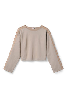 Women | Vintage Orange Stitched Sweatshirt | Woodsmoke