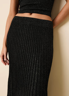Theresa Skirt Noir - Solid & Striped