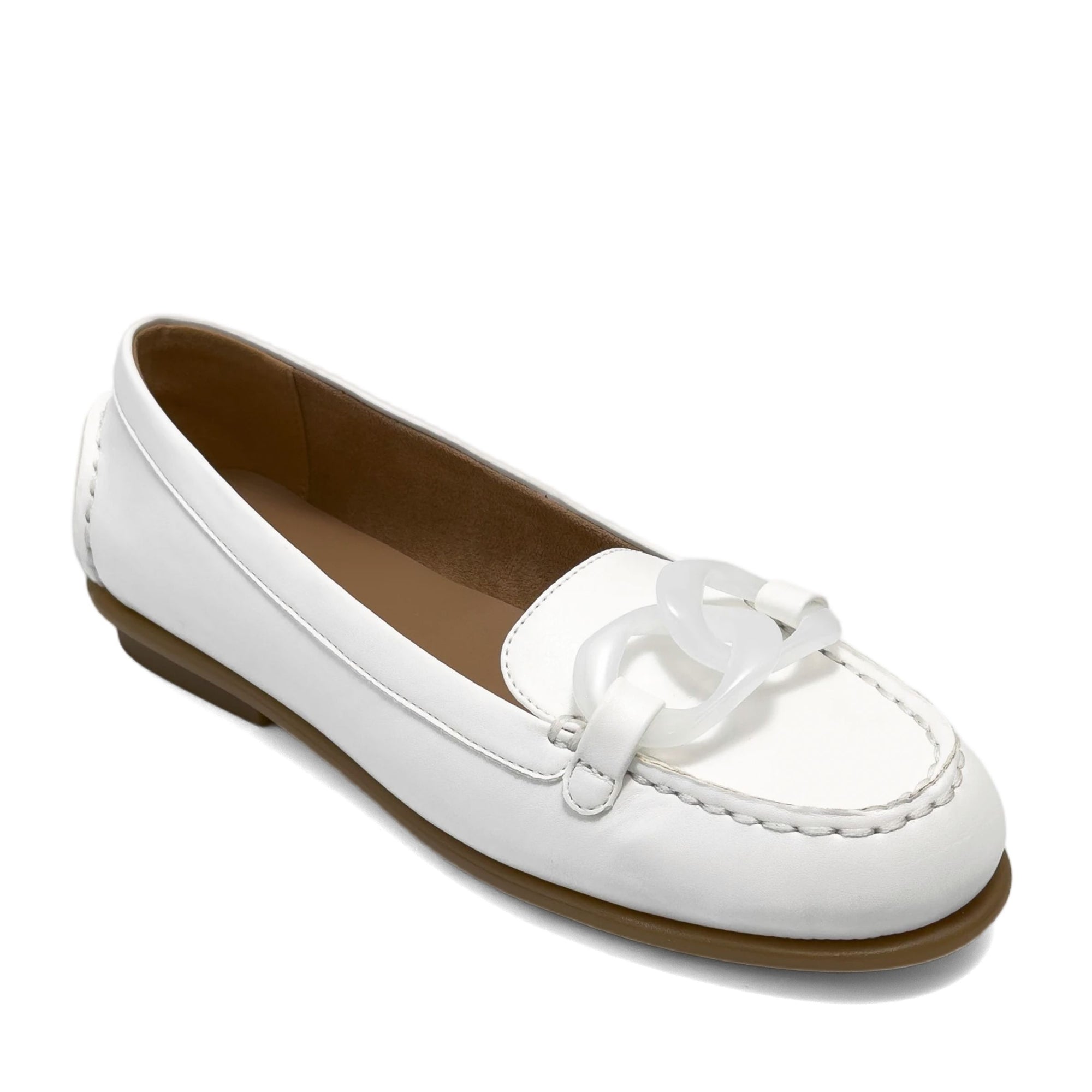 Wysteria Casual Loafer | Bright White Faux Soft Nappa