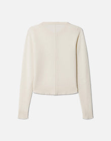 Womens | Cashmere Crewneck Cardigan | Ivory
