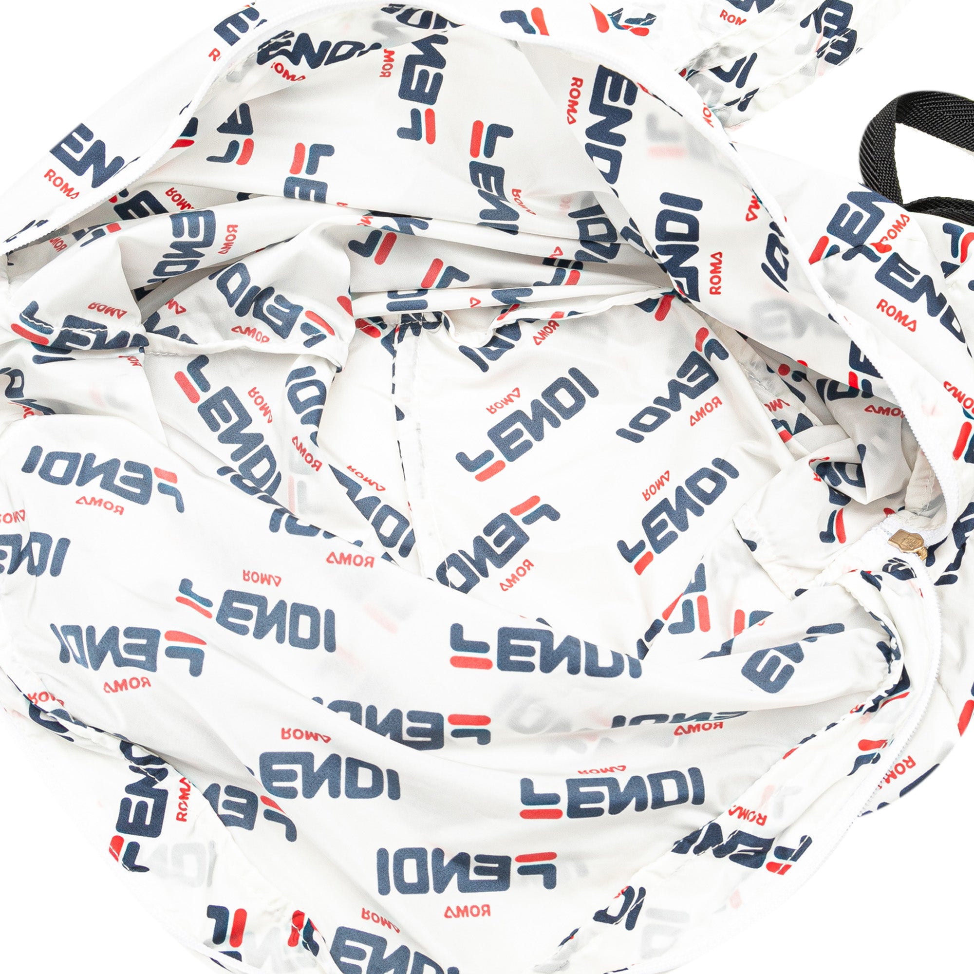 Fendi | Pre-Owned x Fila Mania Packable Backpack | White