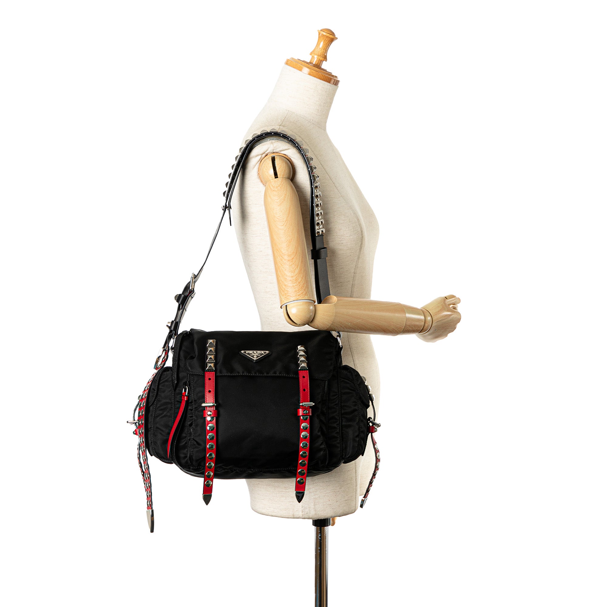 Prada | Pre-Owned Tessuto Elektra Crossbody | Black