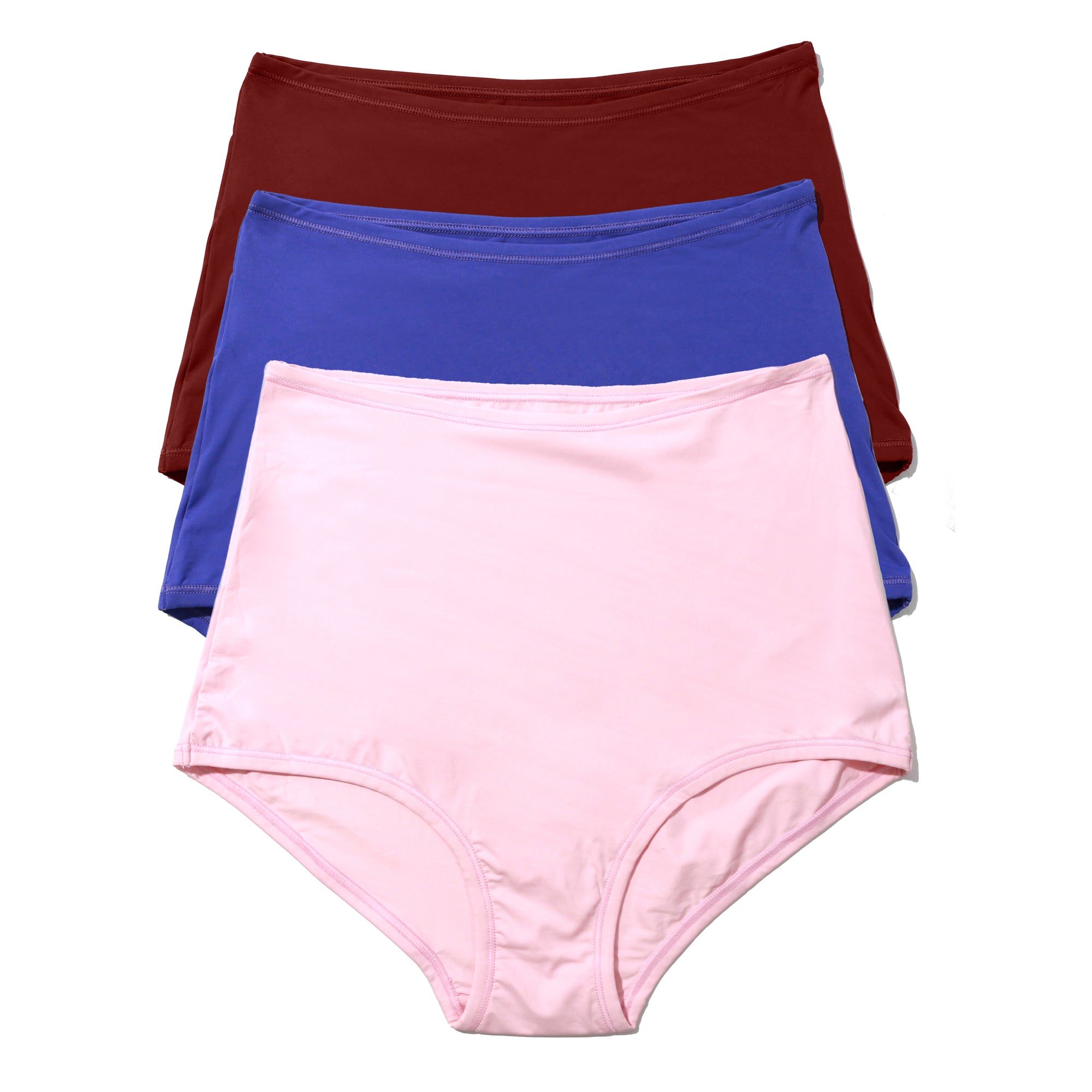 3-Pack Your Fit One Size High Rise Boyshort | Bliss/Violets Are Blue/Mulled Wine