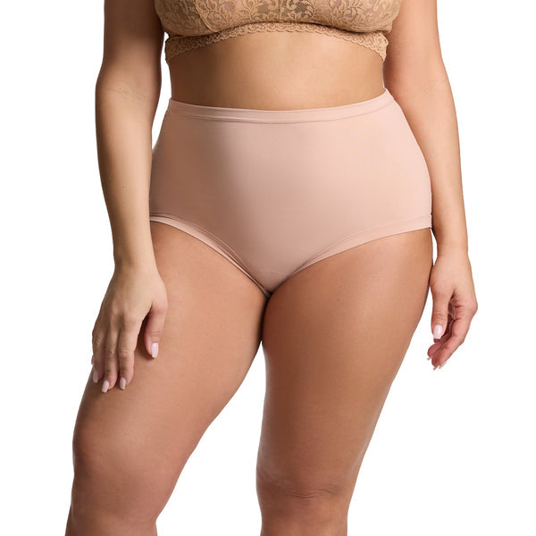 Plus Size YourFit High Rise Boyshort | Almond Milk (Brown)