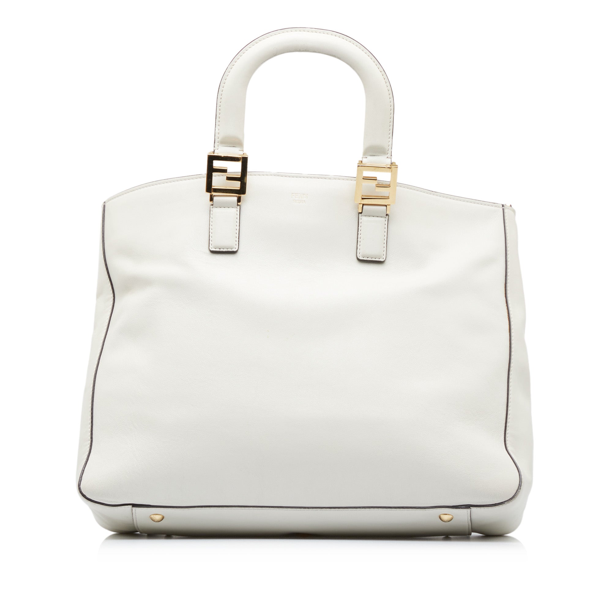 Fendi | Pre-Owned Medium Glacier FF Tote | White