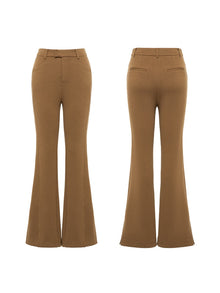 Flare-Leg Pants | Camel