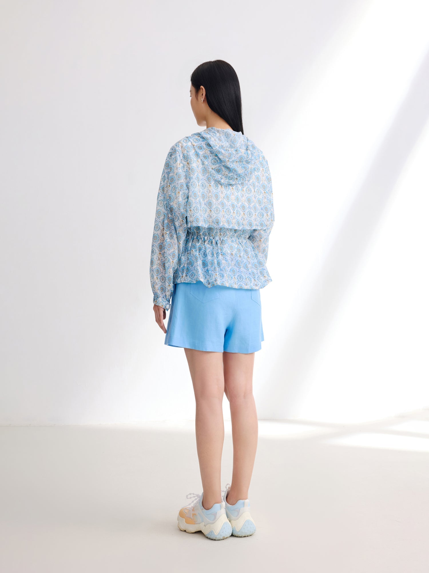 Vibrant Printed Jacket | Blue