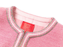 Waist-Cinching Round Neck Coat | Pink