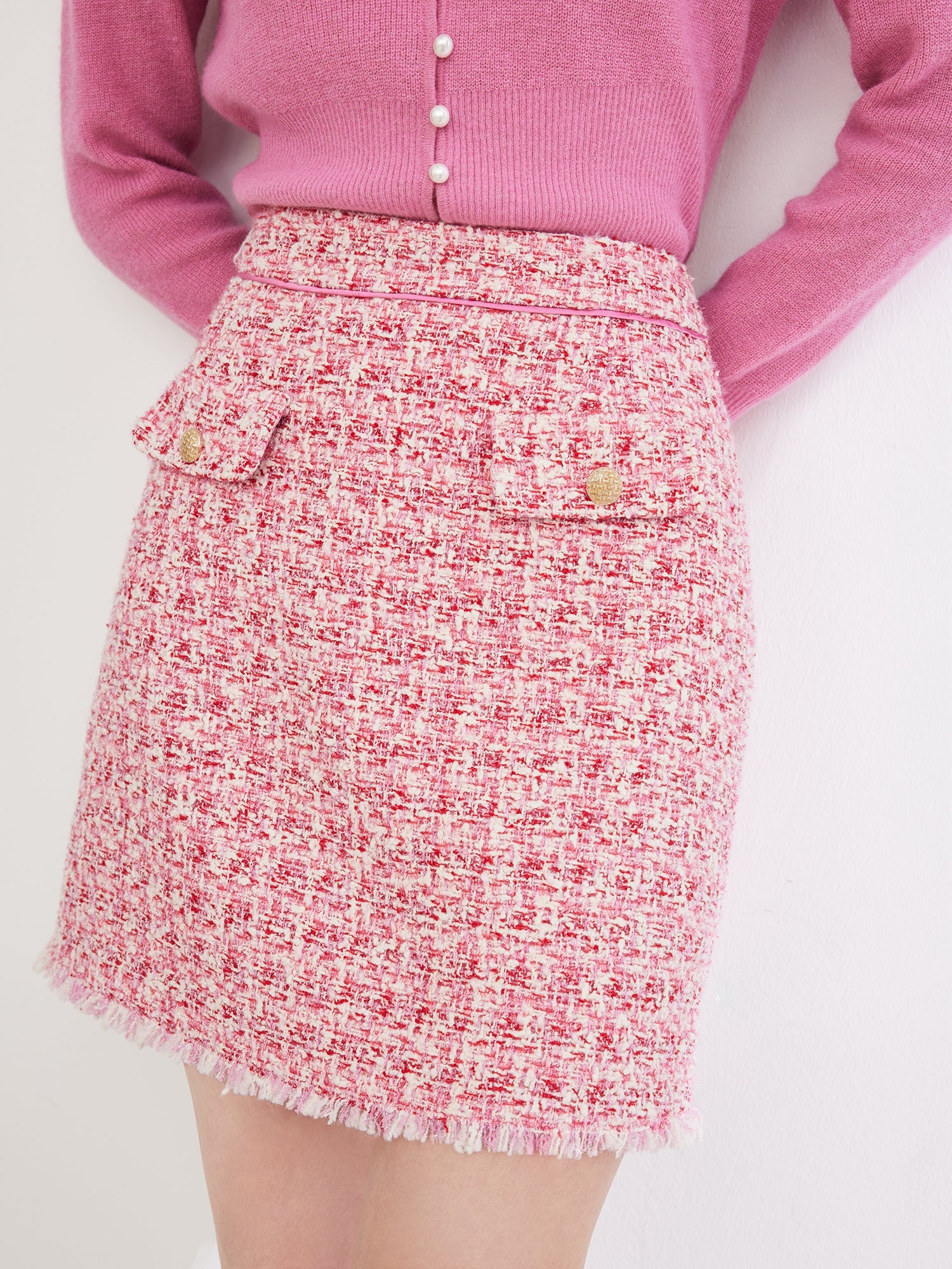 Parisian-style Skirt | Rose Red