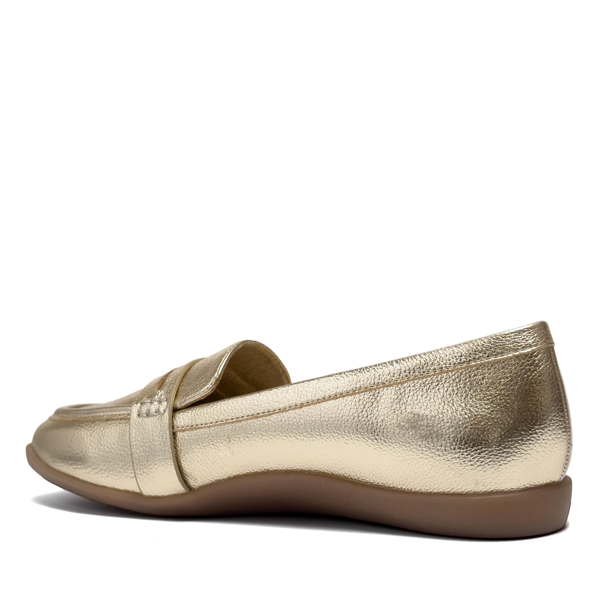 Kody Casual Loafer | Gold Faux Nappa