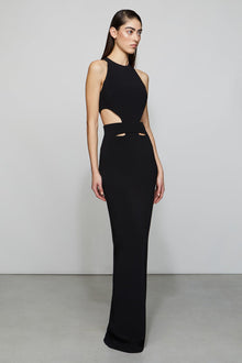 Etochs | Naomi Halter Cut Out Gown | Black