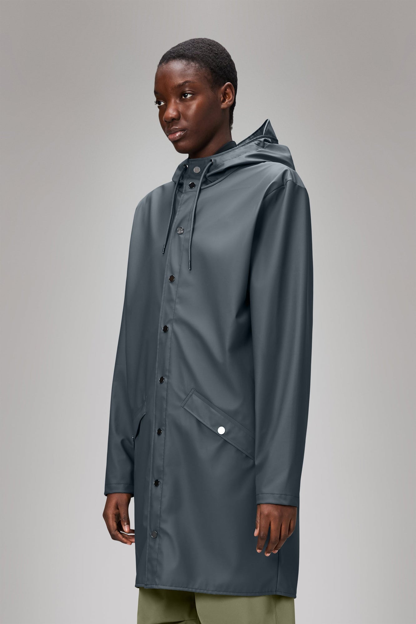 RAINS Long Jacket Lagoon Jacket