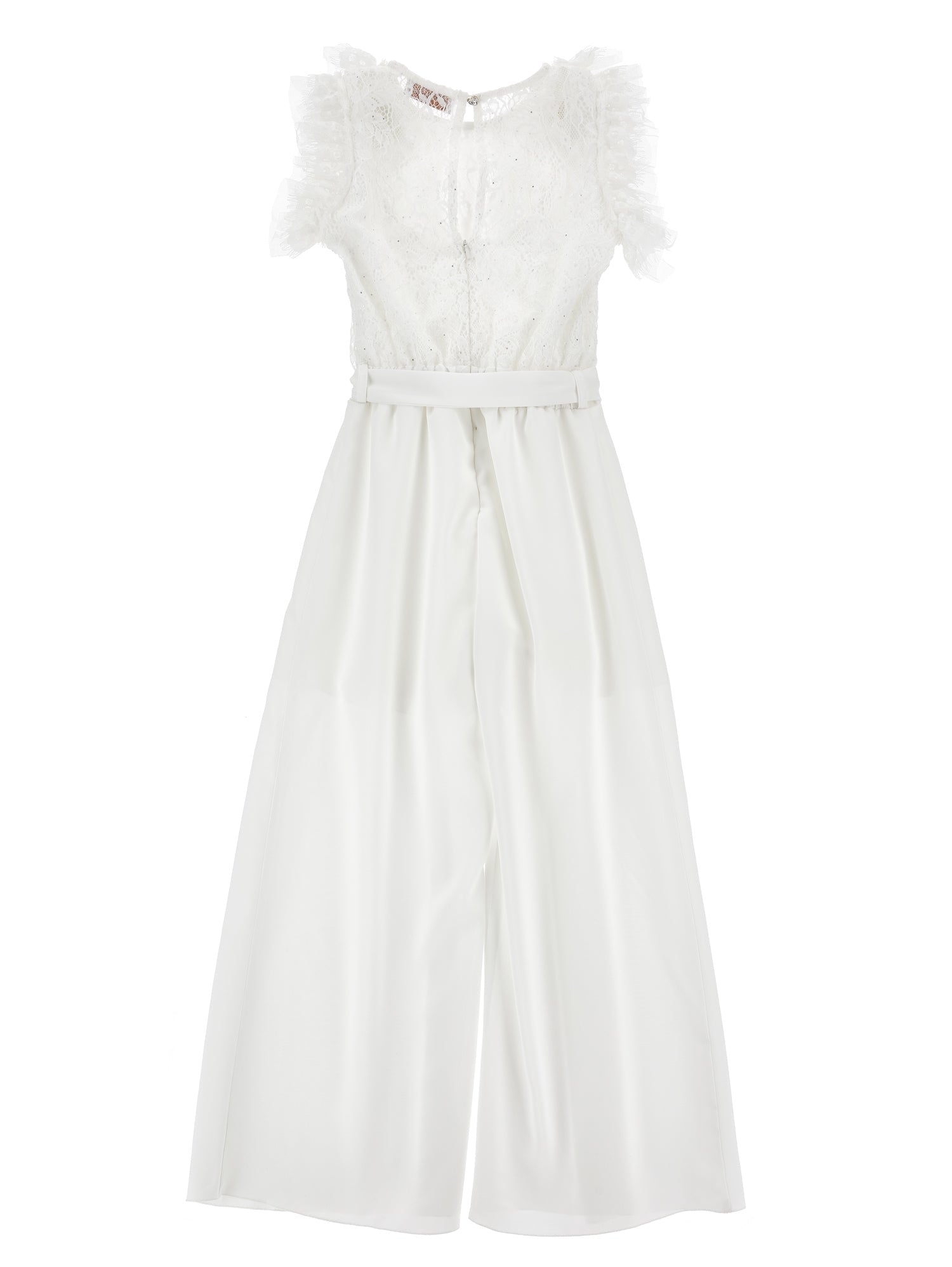 Girls | Elegant Satin Jumpsuit | Cream