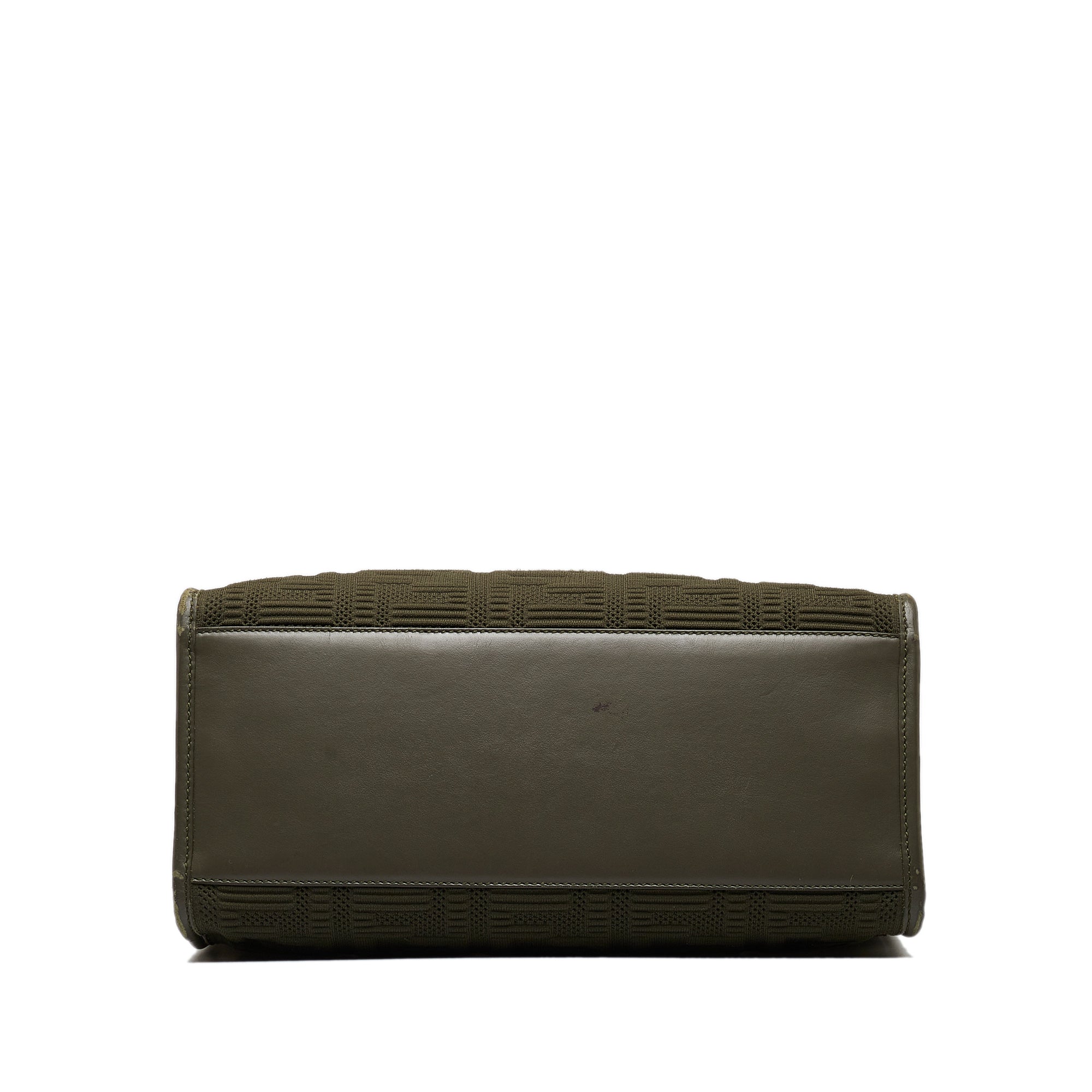 Fendi | Pre-Owned Medium Zucca Sunshine Shopper Canvas Tote | Green/Dark Green