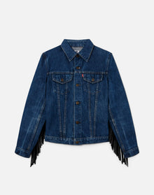 Womens | Levi's Fringe Trucker | Indigo