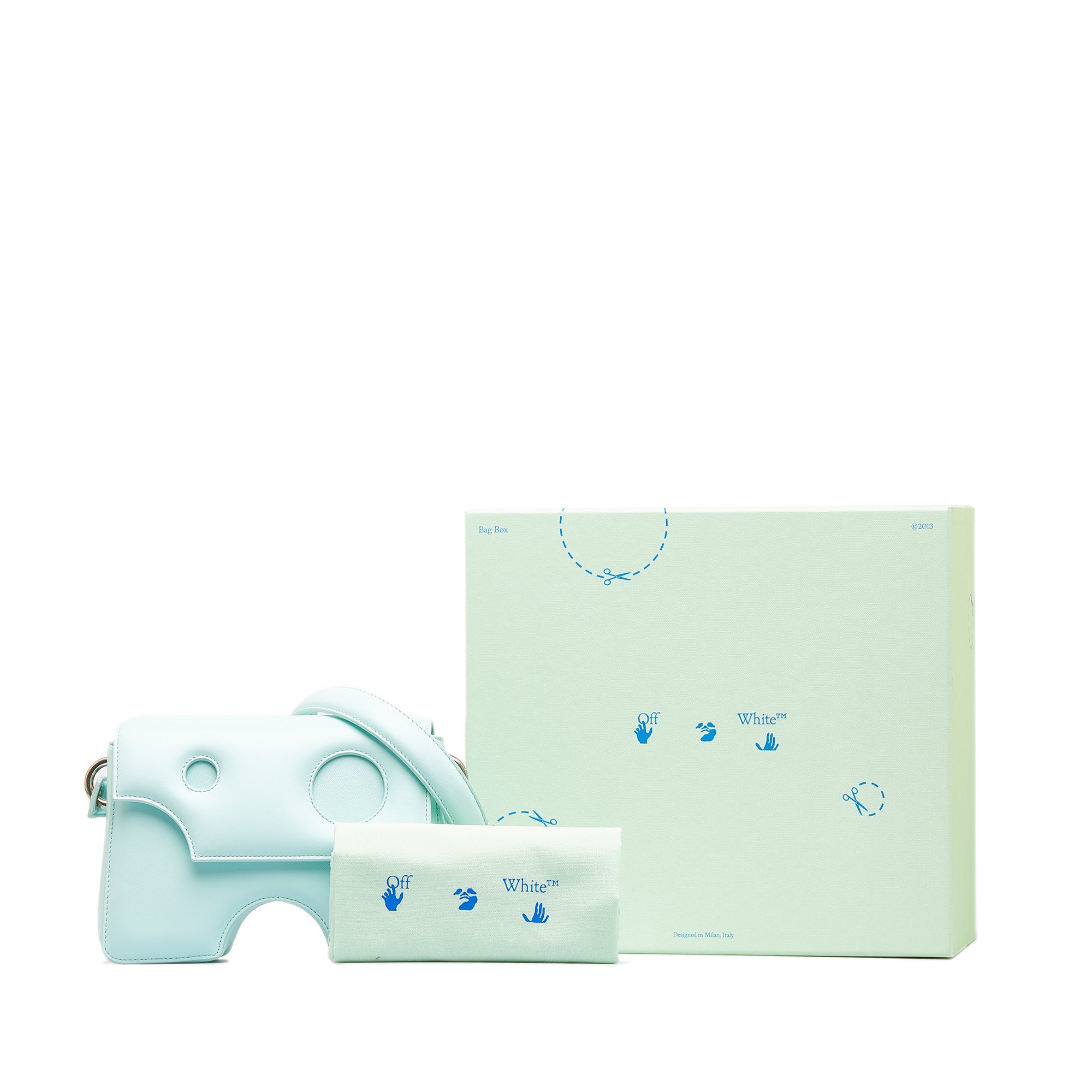 Off-White | Pre-Owned Burrow 22 Crossbody Bag | Blue
