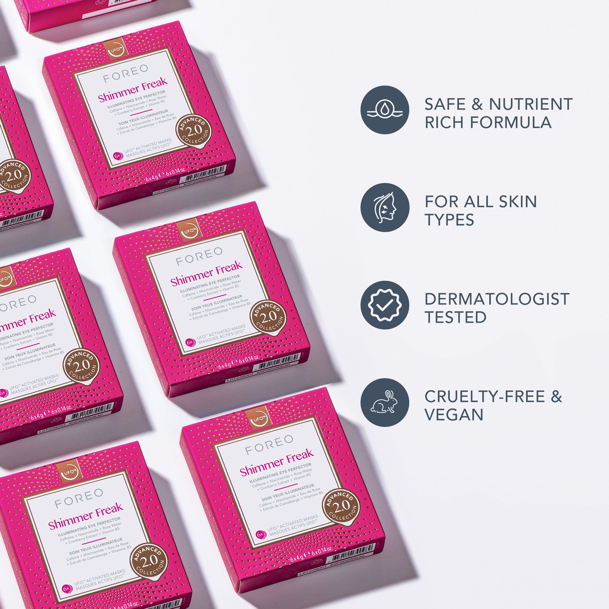 UFO Activated Mask 2.0 - 6 Pack | Shimmer Freak