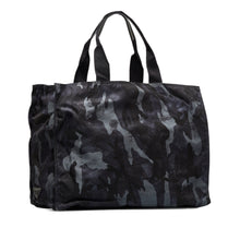 Prada | Pre-Owned Tessuto Camouflage Tote Bag | Black
