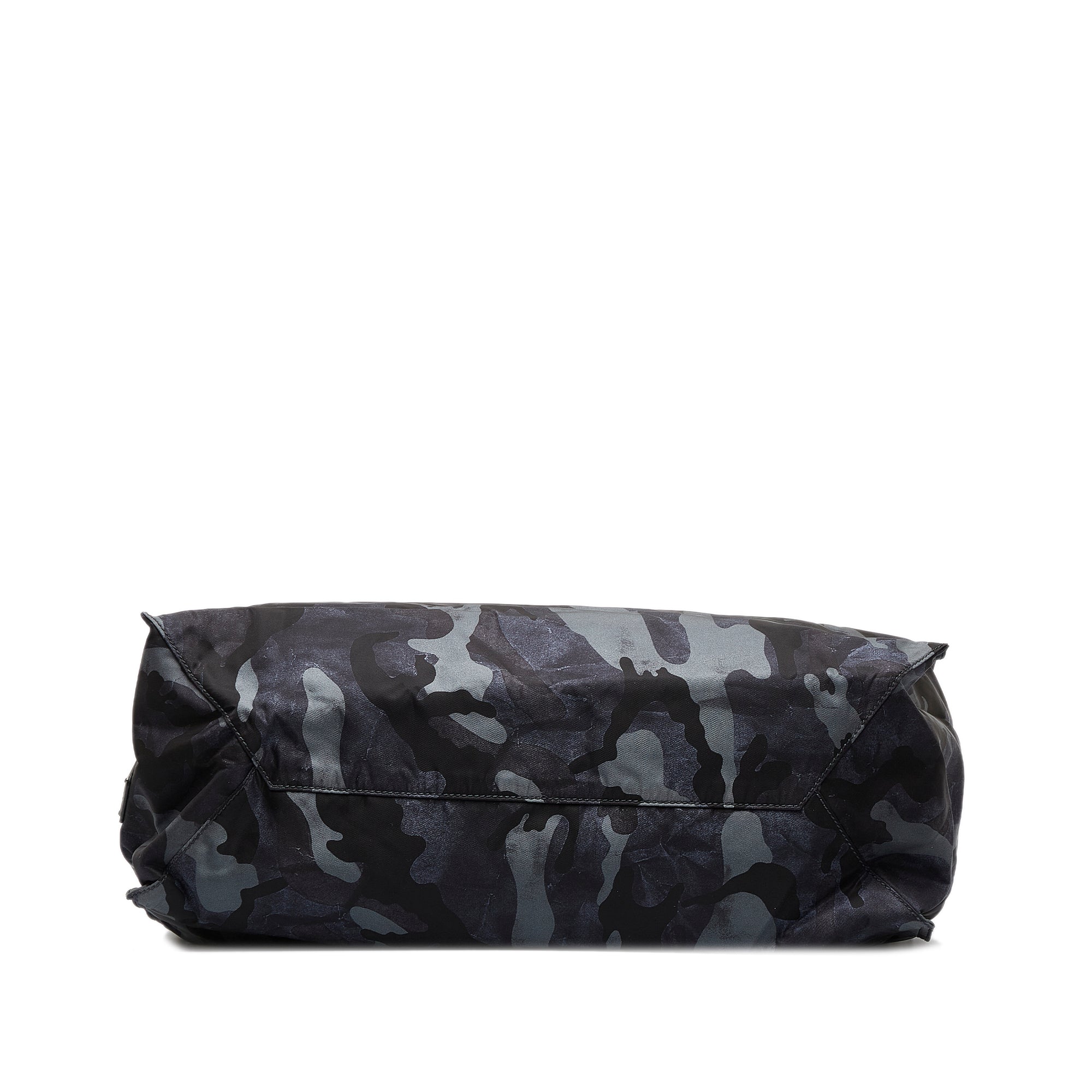 Prada | Pre-Owned Tessuto Camouflage Tote Bag | Black