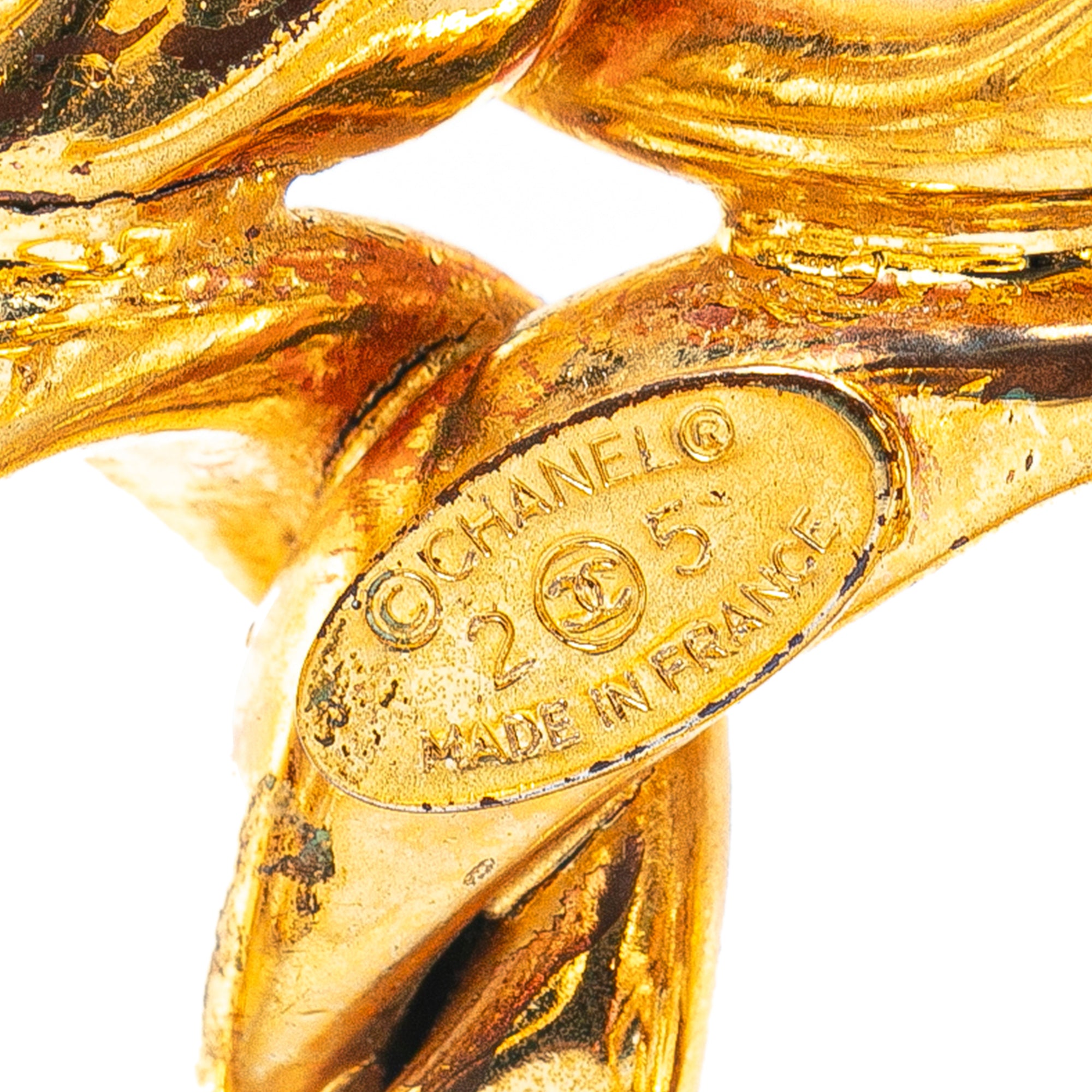 Chanel | Pre-Owned Gold Plated Double Curb Row Cuff Bracelet | Gold