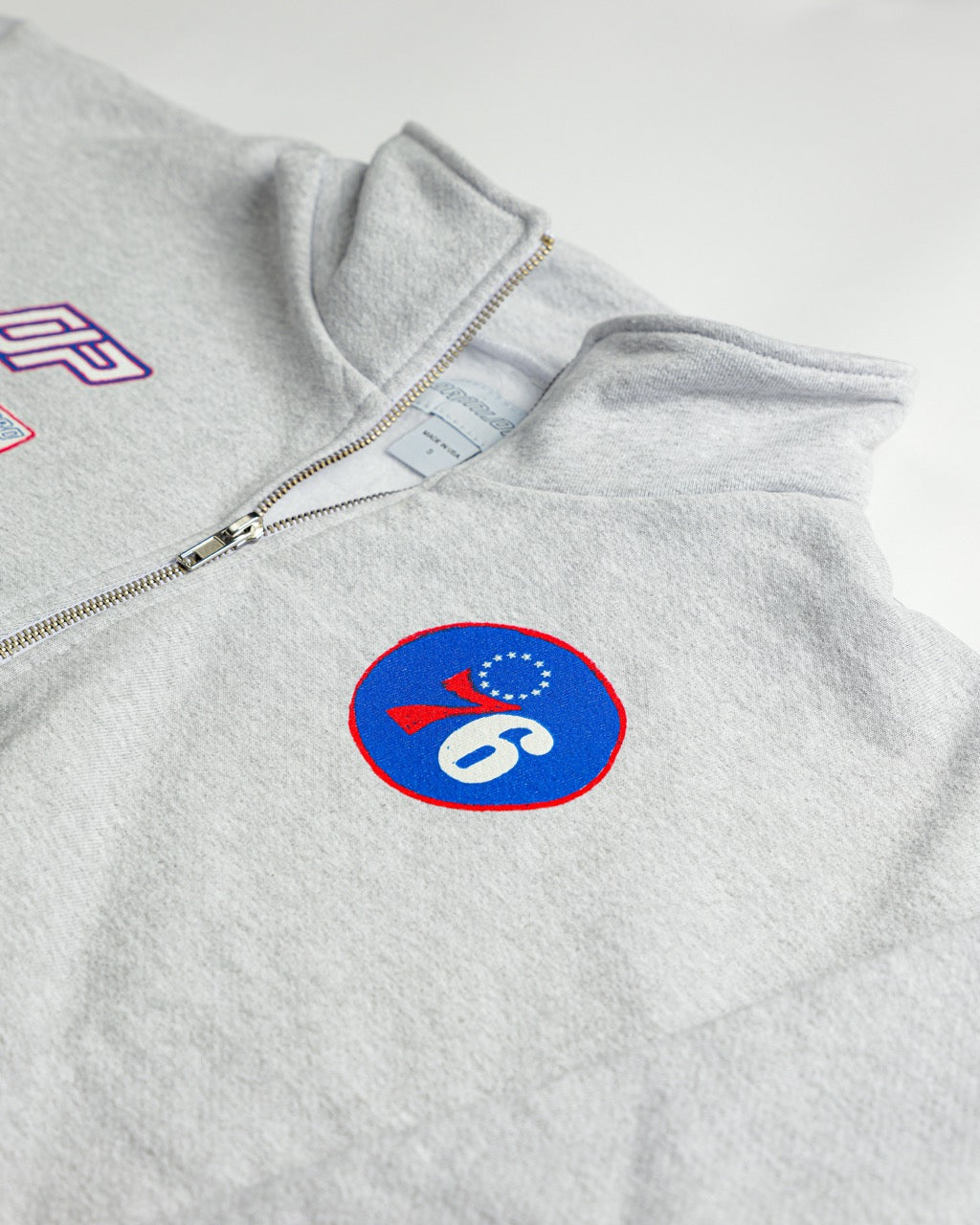 The Varsity Cropped Half Zip - 76ers | Philadelphia 76ers