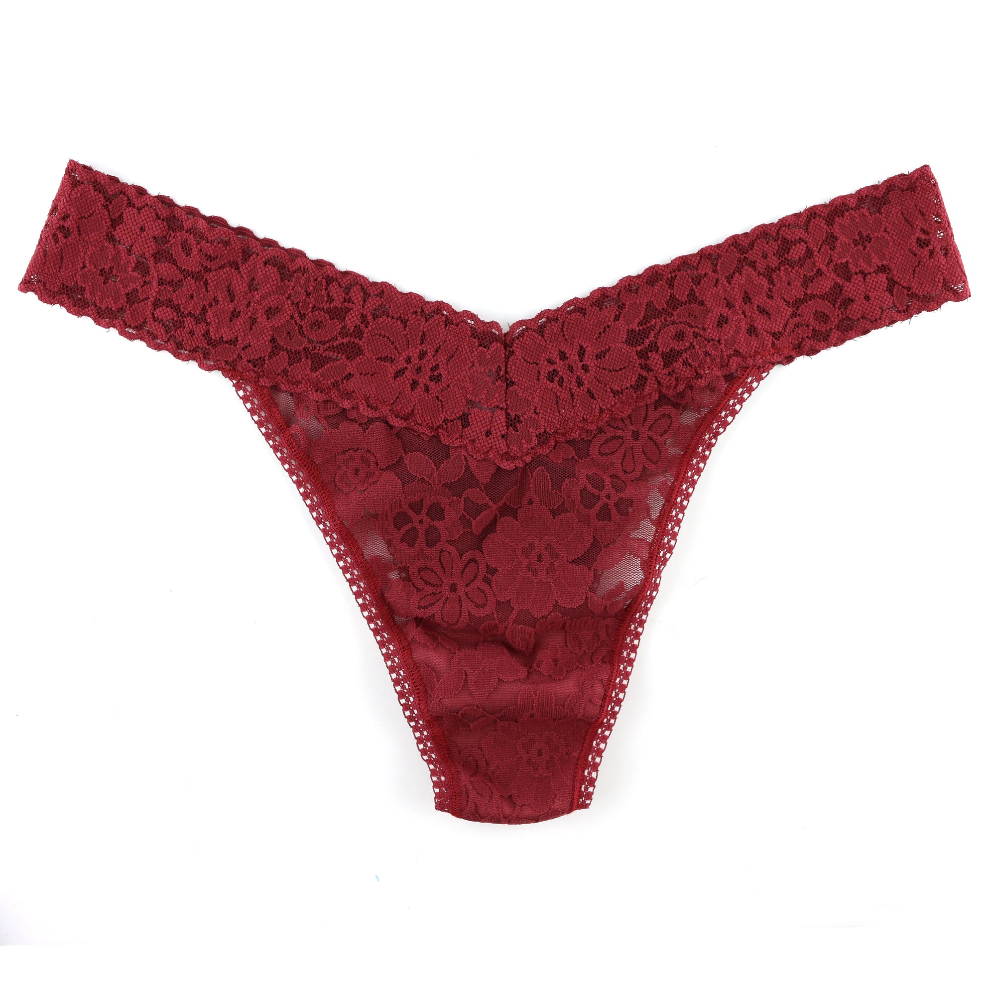 Daily Lace Original Rise Thong | Shiraz Red
