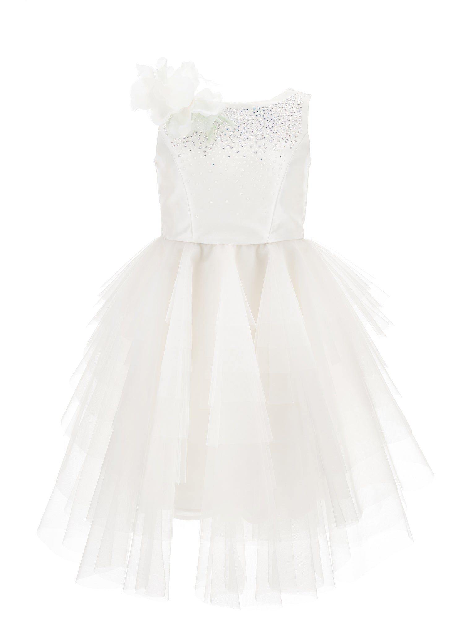 Girls | Matte Sunlight Mikado Dress | Cream