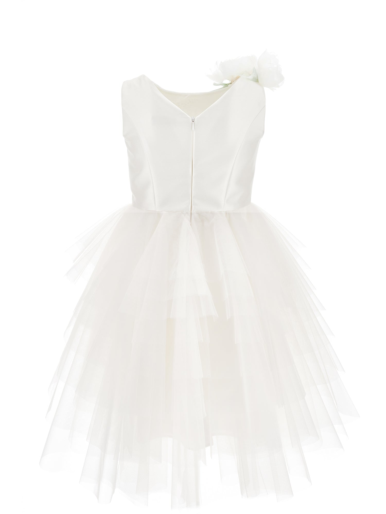 Girls | Matte Sunlight Mikado Dress | Cream