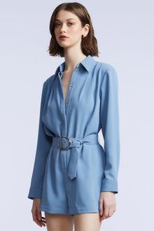 Blanche Romper | Shadow Blue