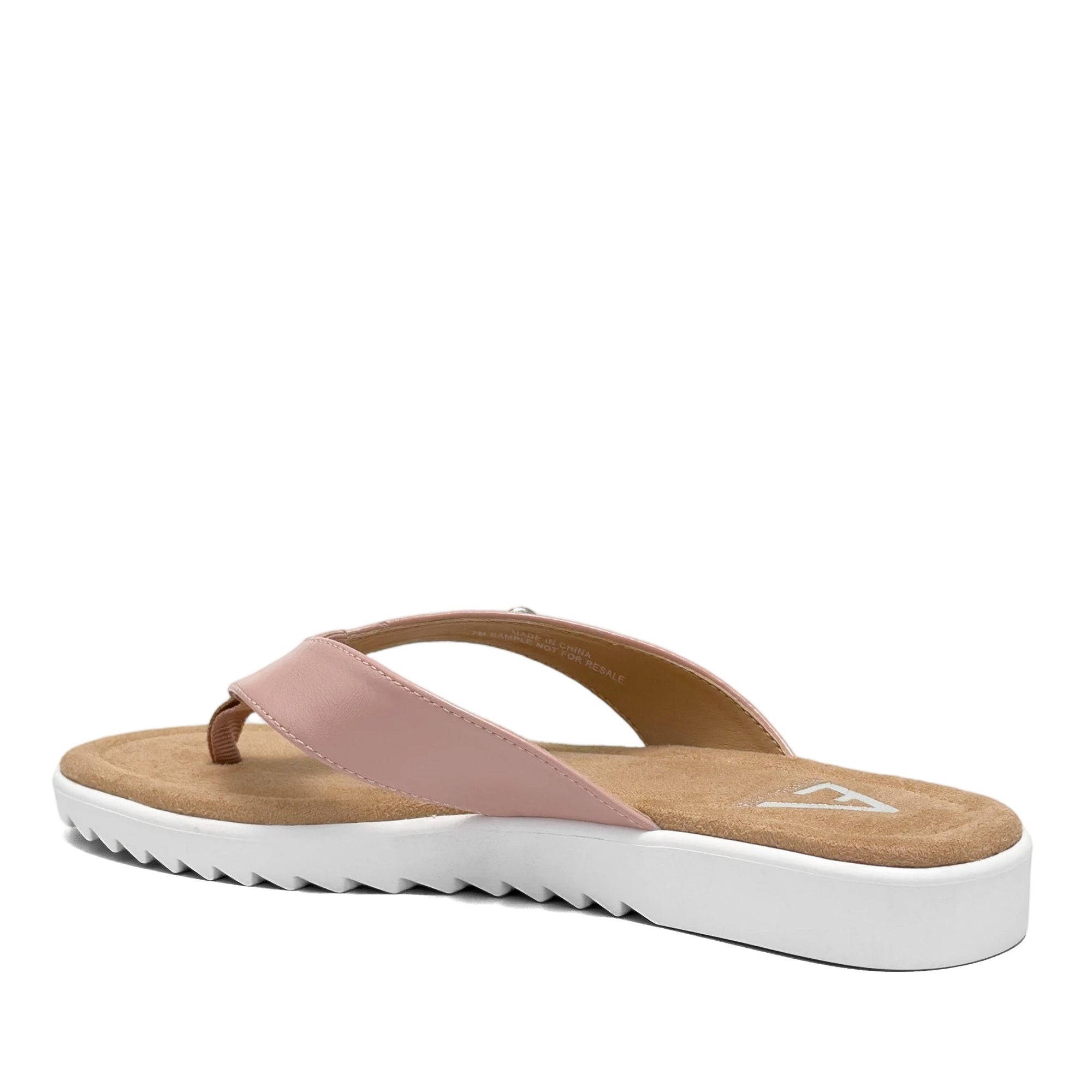 Jordyn Sandal Thong | Rose Faux Nappa