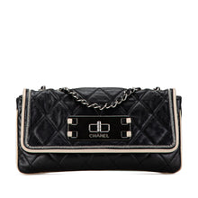 Chanel | Pre-Owned Quilted Lambskin Reissue East West Flap | BlackWhite/Ivory