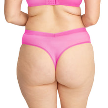 Mesh High Cut Thong | Berry Burst (Pink)