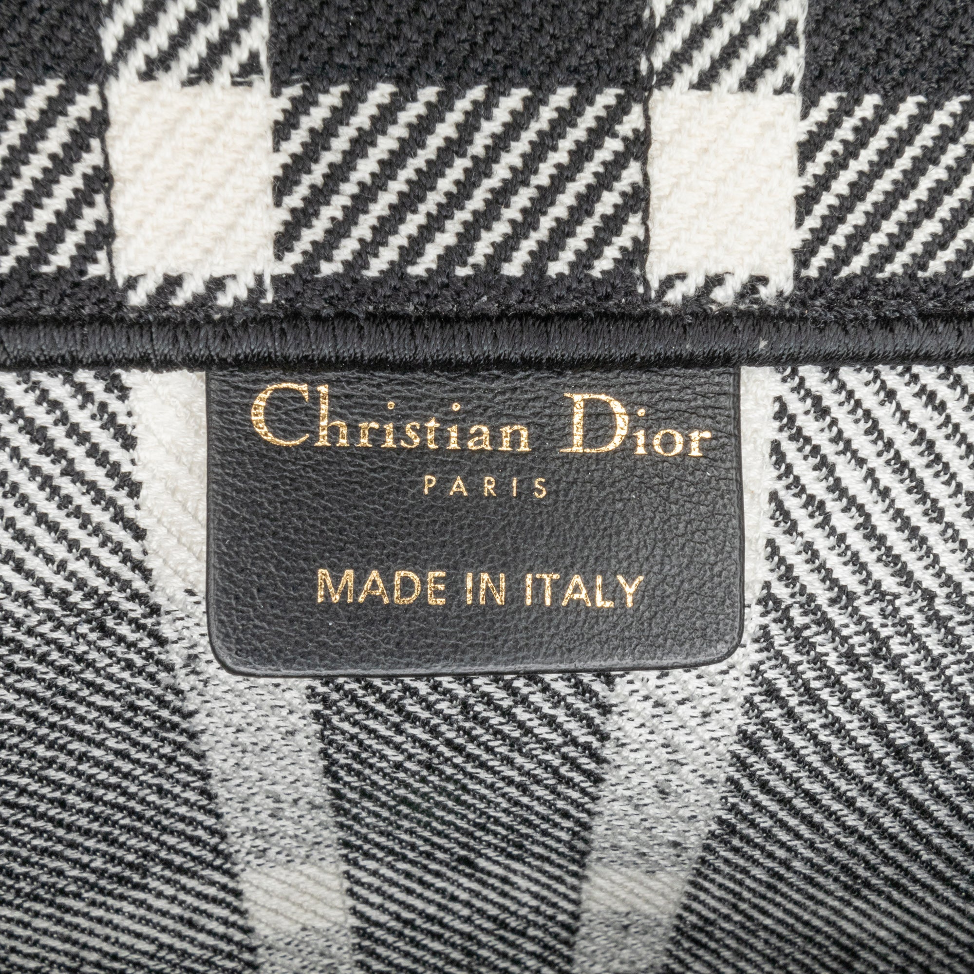 Dior | Pre-Owned Large Check'n'Book Tote | White/Ivory