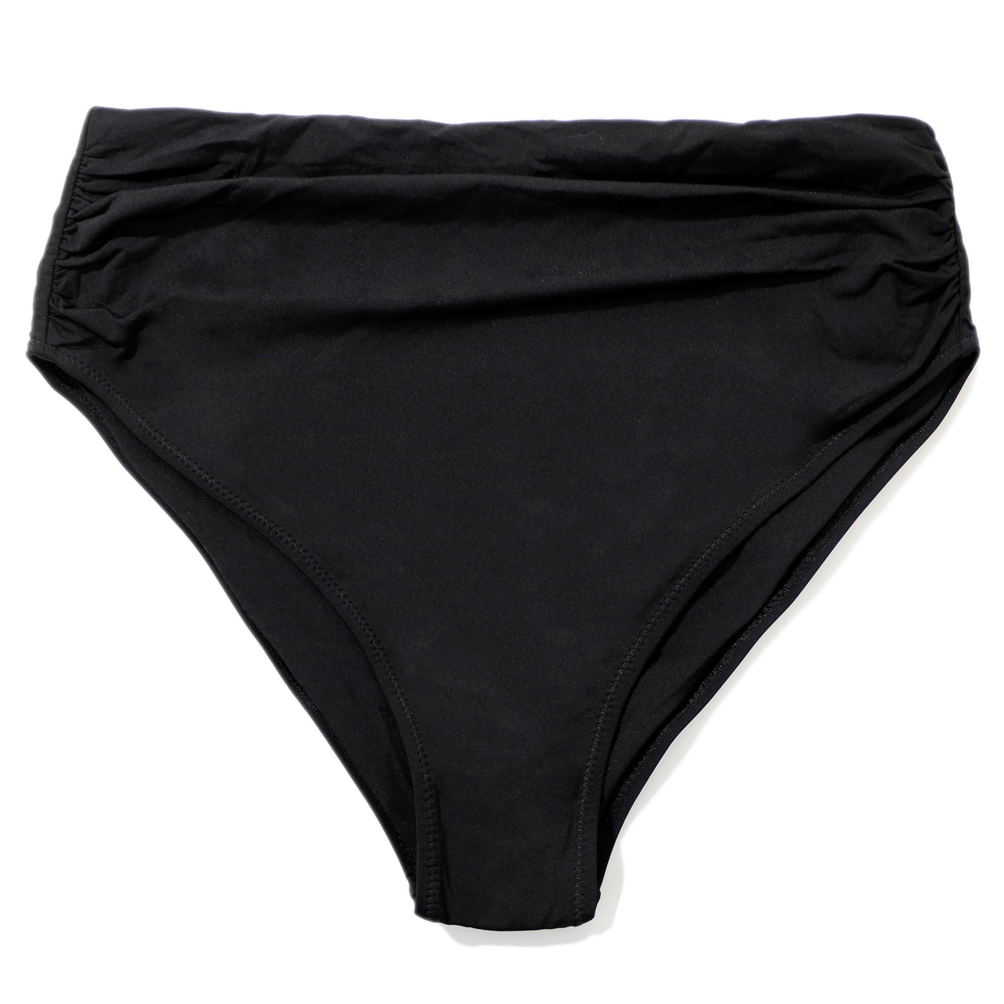 Swim High Rise Cheeky Bottom | Black