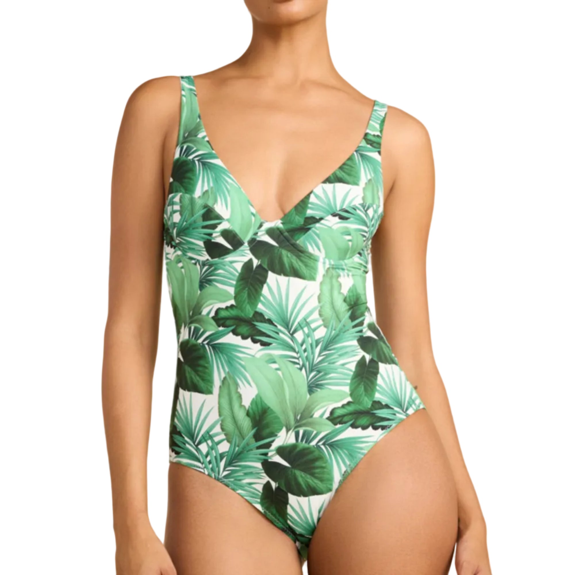 Swim Underwire One Piece | Stay Palm (Green)