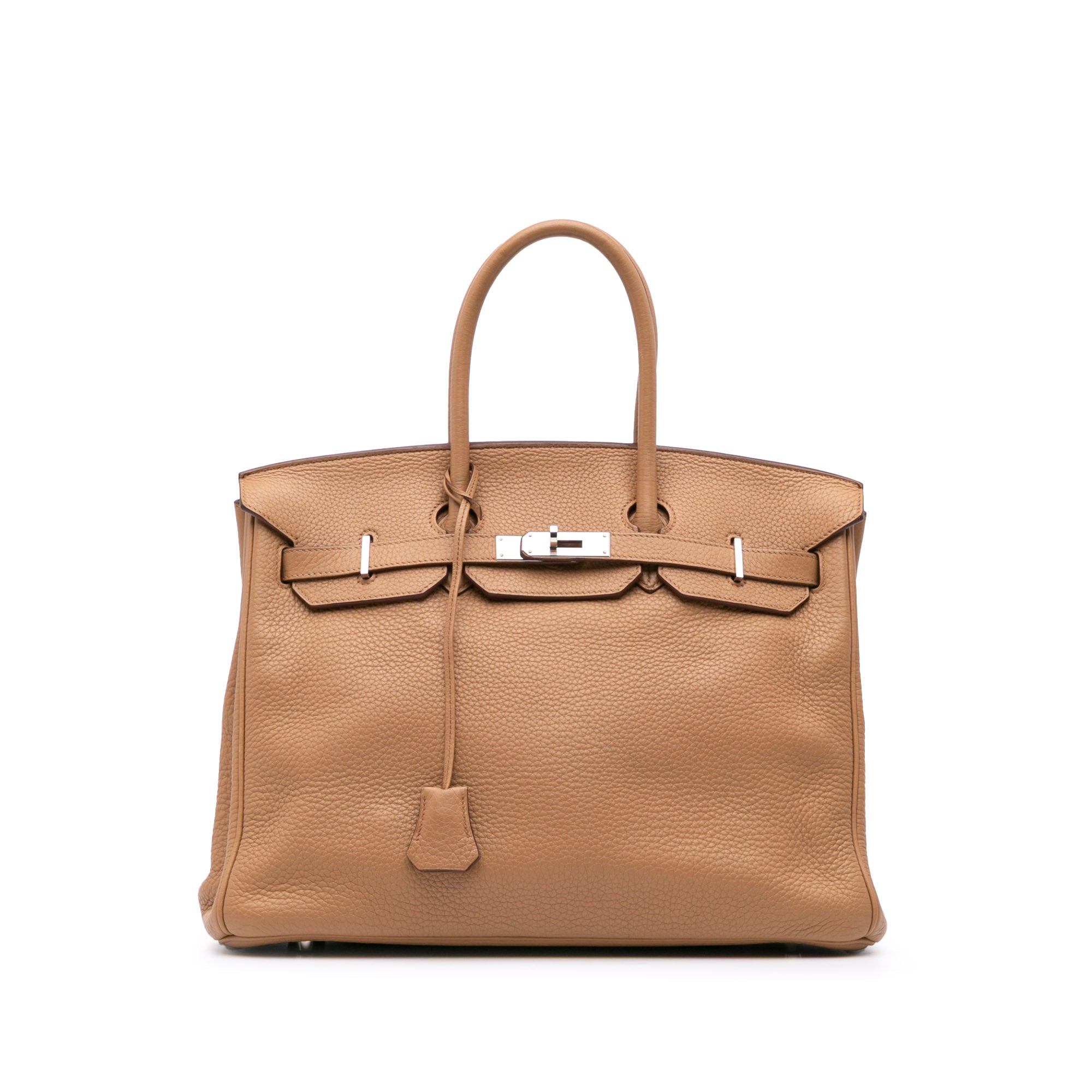 Hermes | Pre-Owned Togo Birkin Retourne 35 | Brown/Light Brown