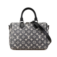 Louis Vuitton | Pre-Owned Monogram Jacquard Denim Speedy Bandouliere 25 | Gray
