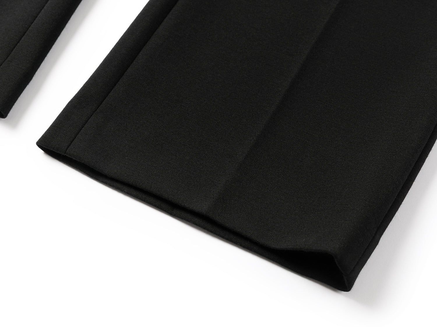Merino Wool Micro Flare Pants | Black