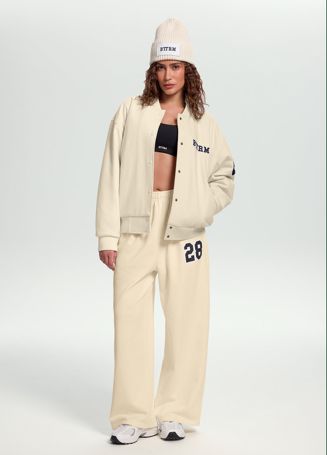 Better League Wide-Leg Sweatpants | Creamy White
