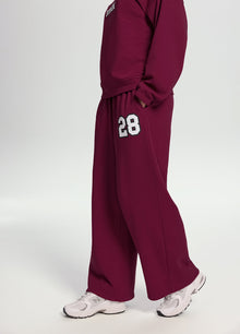 Better League Wide-Leg Sweatpants | Burgundy
