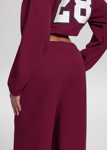Better League Wide-Leg Sweatpants | Burgundy