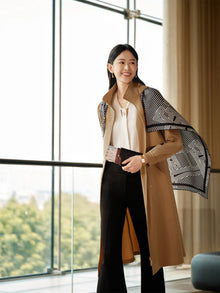 Wool Trench Dress | Khaki