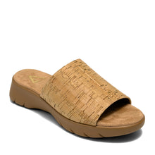 Nora Sandal Wedge | Natural Faux Leather
