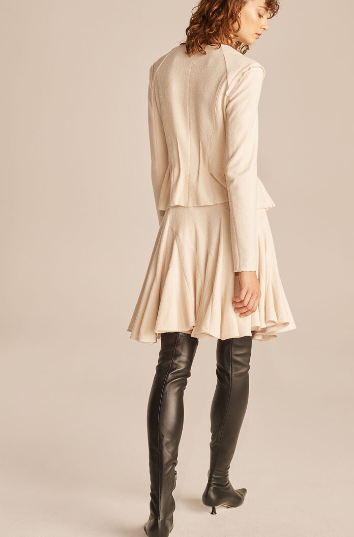 Fluted Skirt | Alabaster