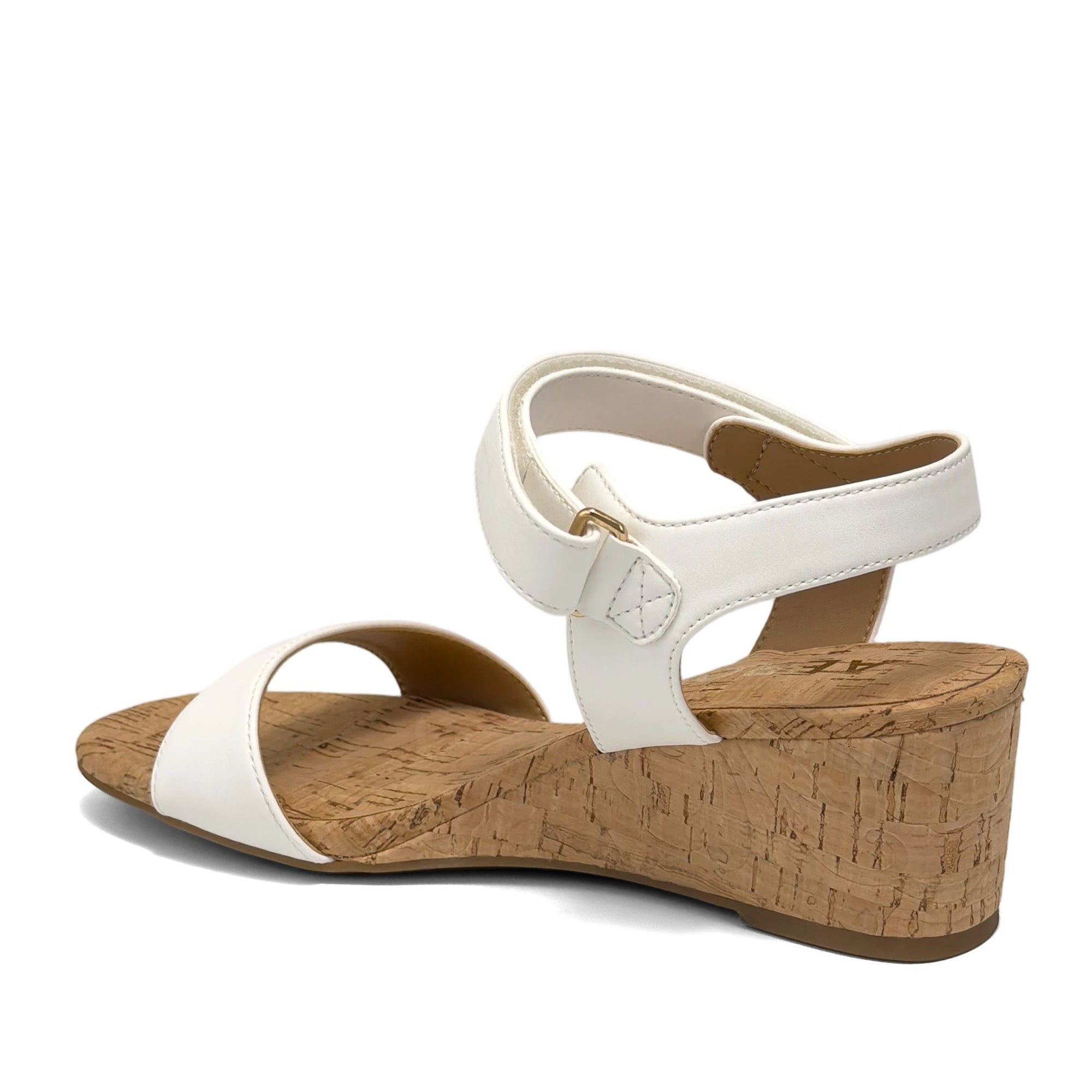 Wel Sandal Wedge | Bright White Faux Nappa