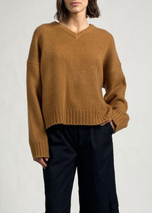 Womens | Reva Cashmere Sweater | Chestnut