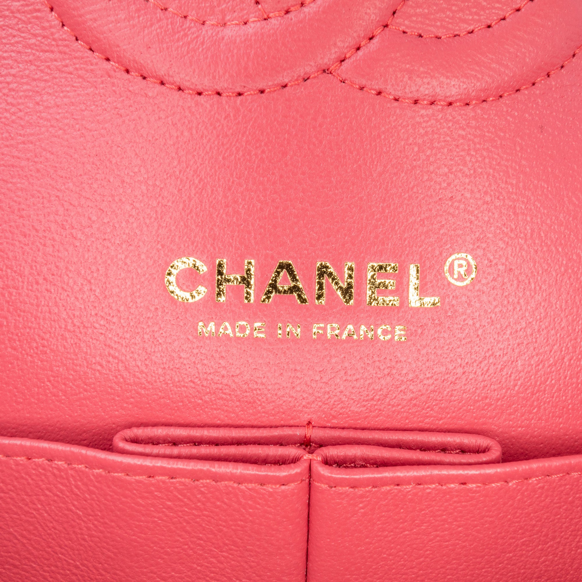 Chanel | Pre-Owned Medium Classic Chevron Lambskin Double Flap - I | Pink/Blush